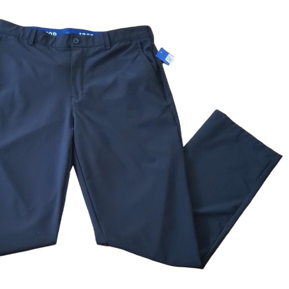 IZOD Swingflex Men's 36 Black Classic-Fit Stretch Performance Golf Pants NWT $70 - Picture 9 of 14